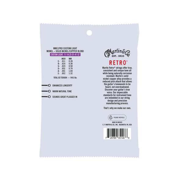Retro® Acoustic Guitar Strings image number 1